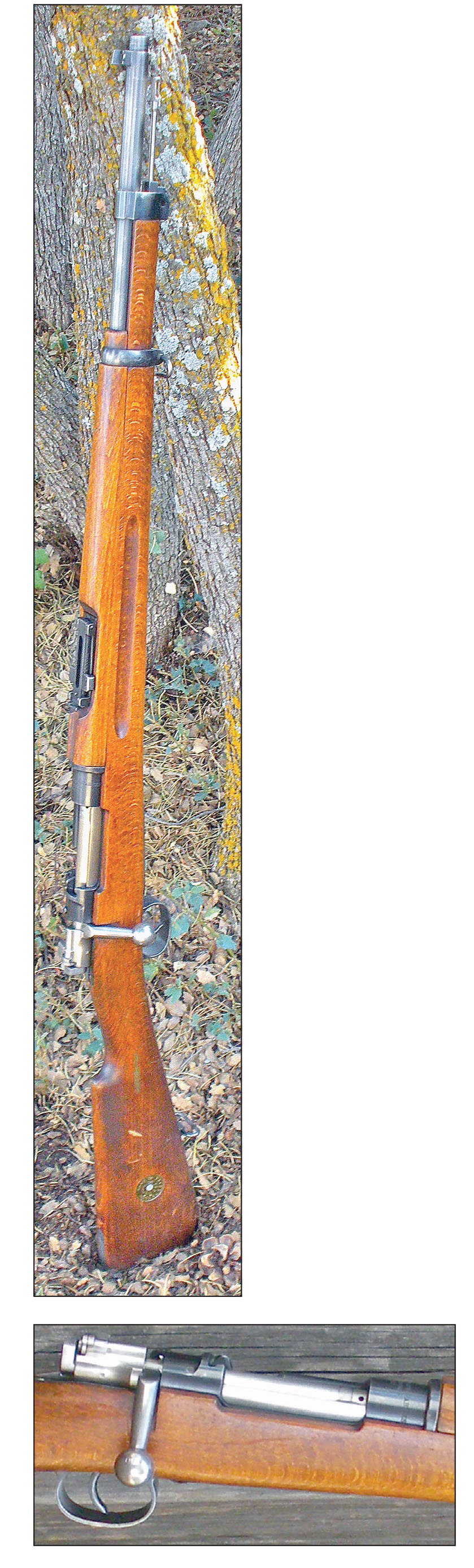 This Model 96 6.5x55 Short Rifle manufactured by Husqvarna Vapenfabriks Aktiebolag in 1942 is one of three rifles Dave purchased in the early 1990s. If it and the other two saw use during World War II, they don’t show it.